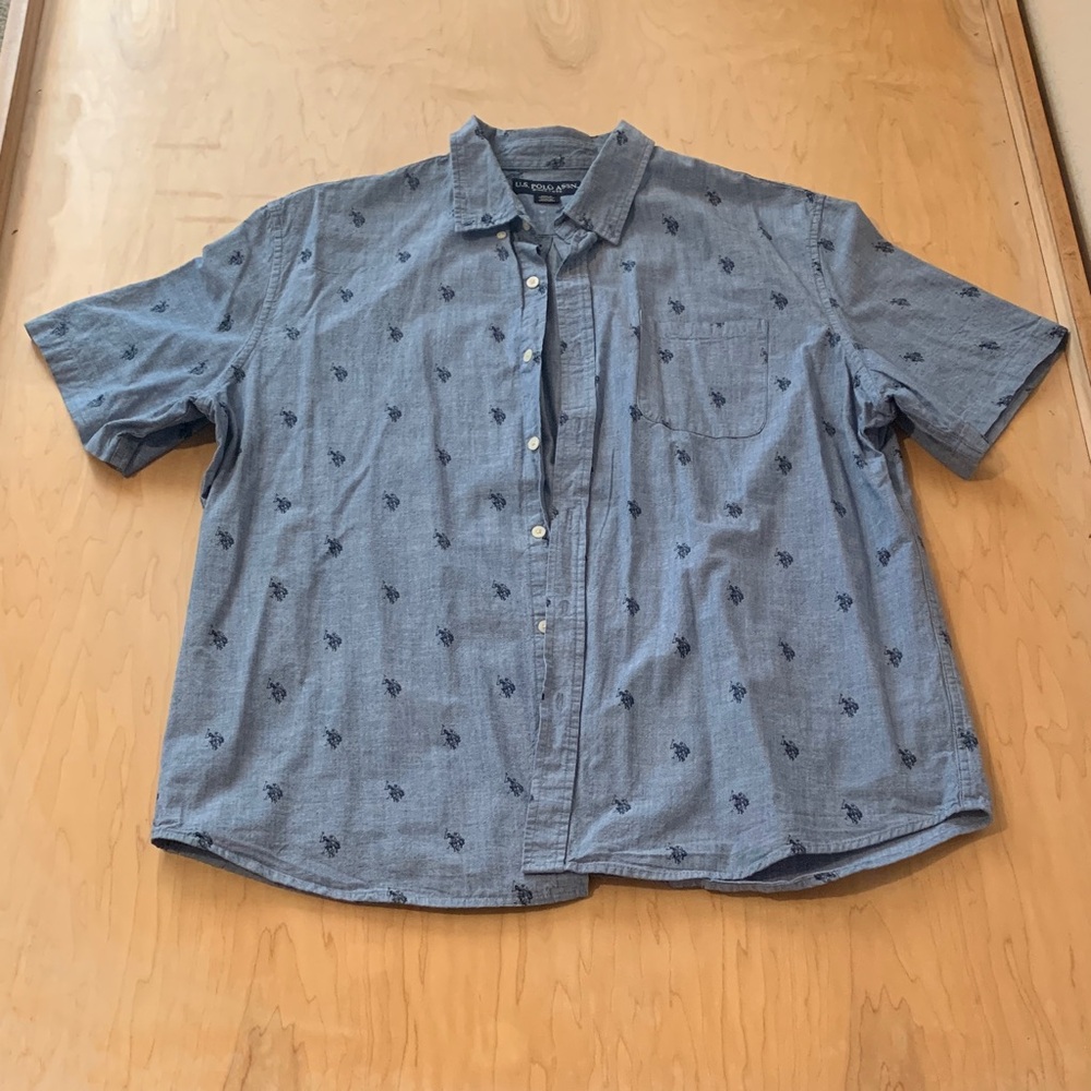 U.S. Polo Assn. Blue Casual Button Down Shirt
